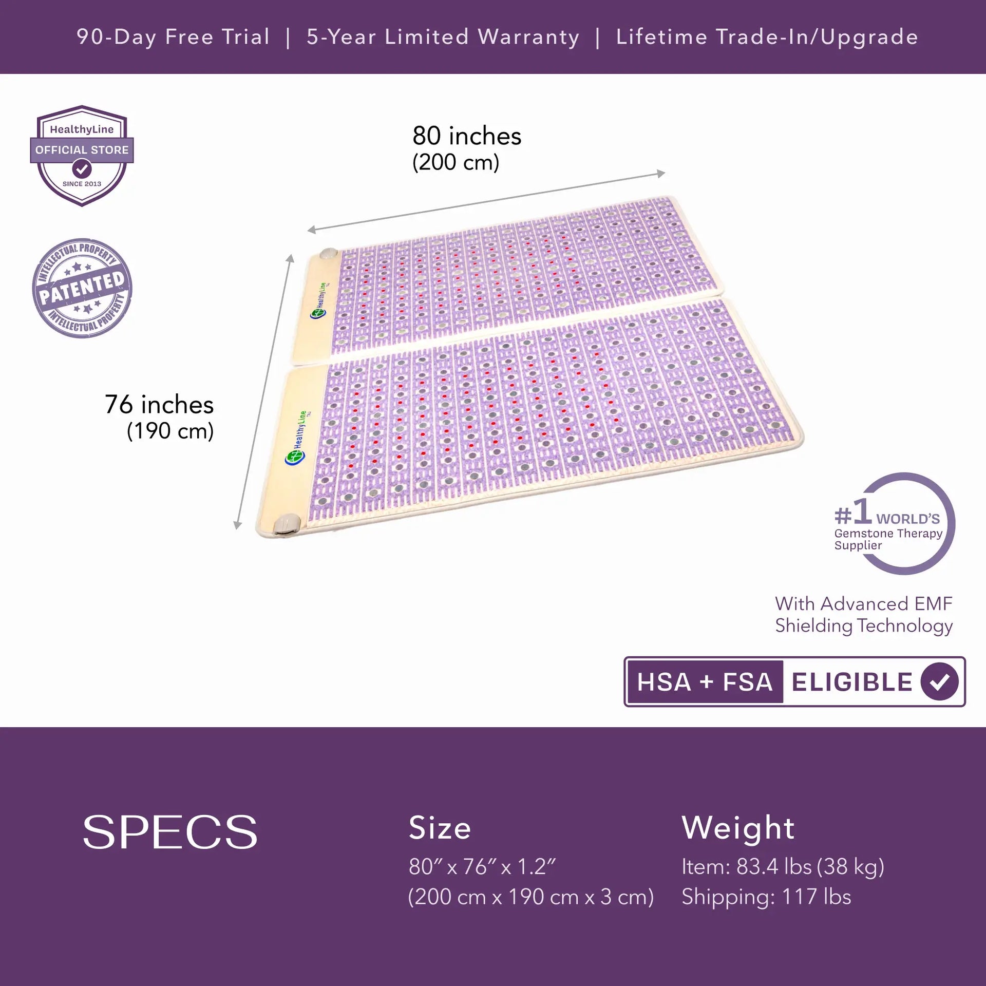 HealthyLine The TAJ Bed Series - Mattress Toppers