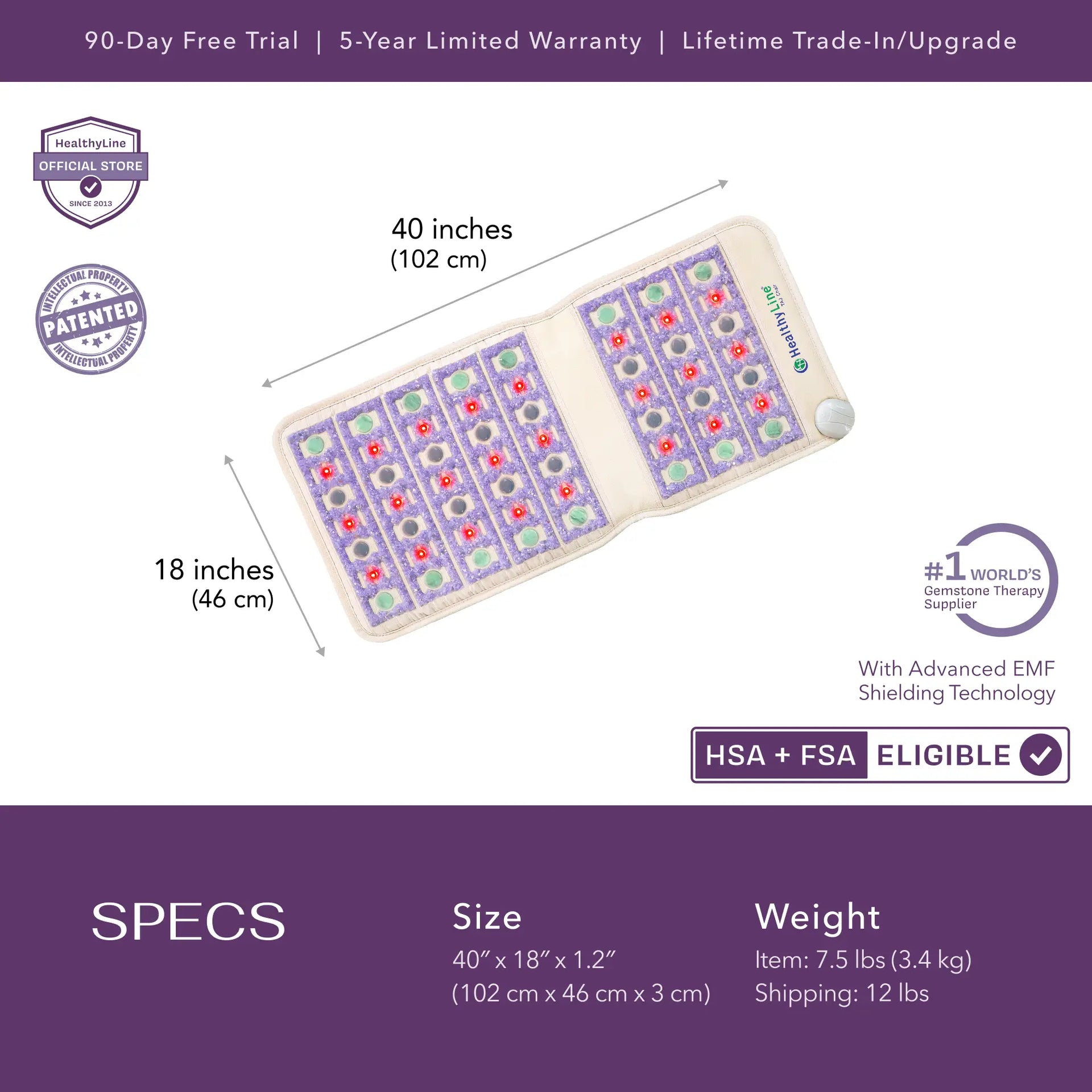 HealthyLine TAJ Series | PEMF Far Infrared Heating Mats