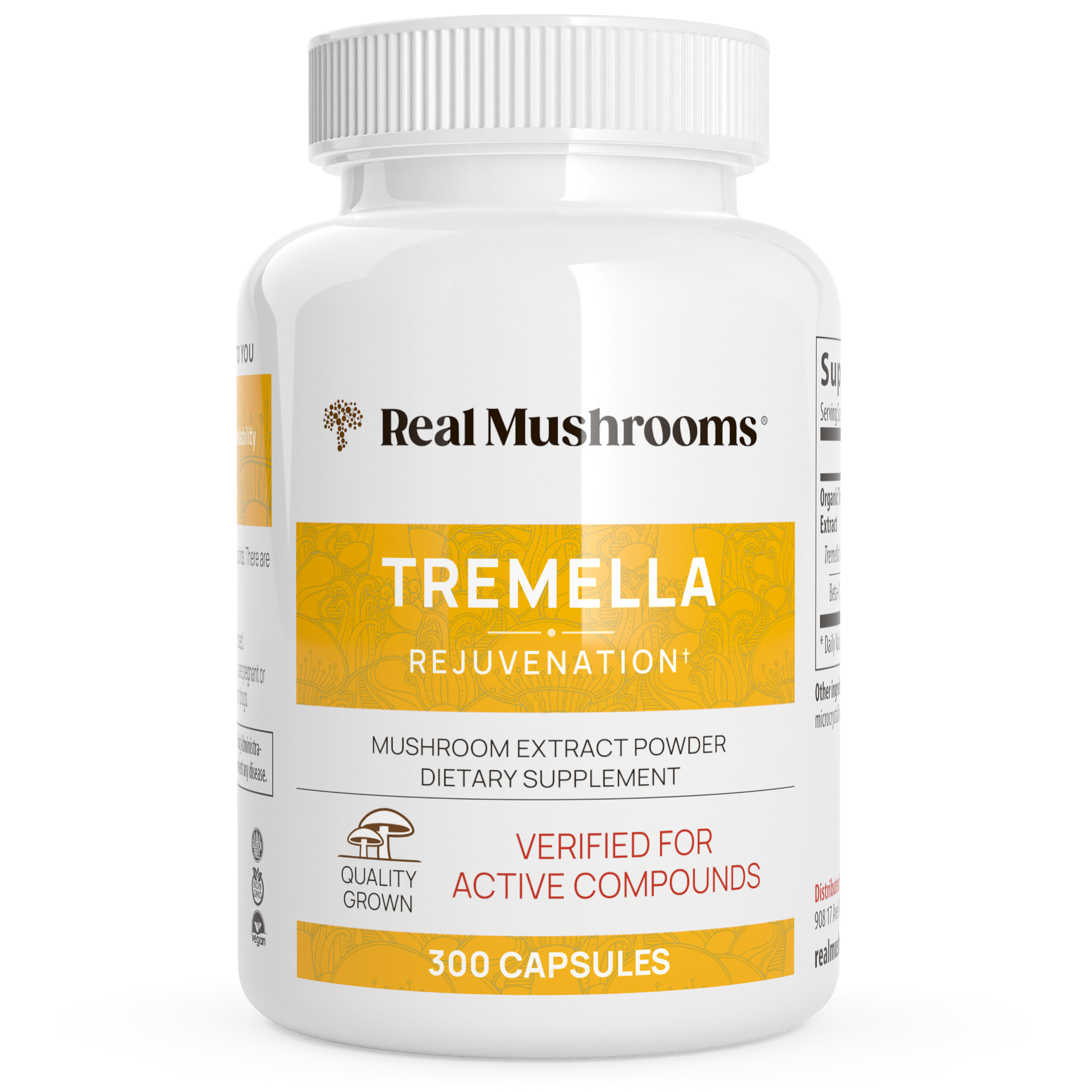 Real Mushrooms Organic Tremella Extract Capsules