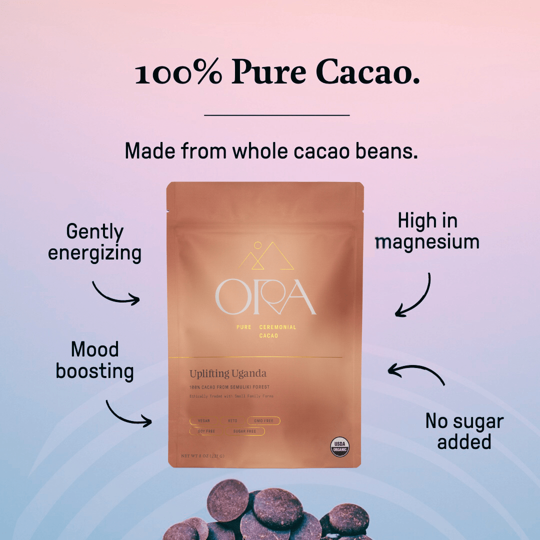 Ora Cacao Uplifting Uganda  Invigorates and grounds with natural ingredients