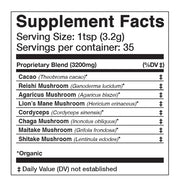 Anima Mundi Supplement Facts for ADAPTOGENIC Powder