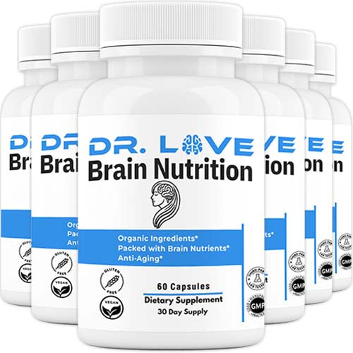6 bottles of Dr Love Brain Nutrition
