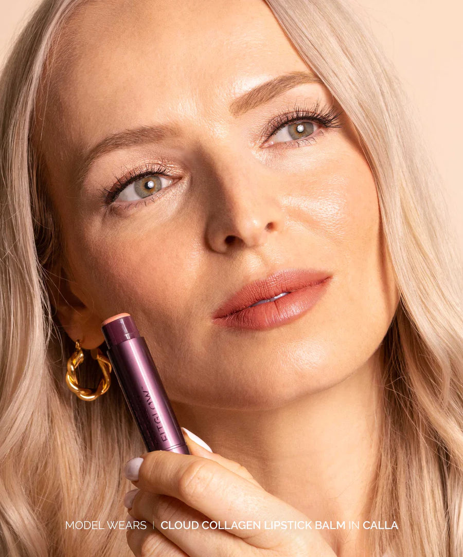 How to use Fitglow Beauty Cloud Collagen Lipstick + Cheek Balm