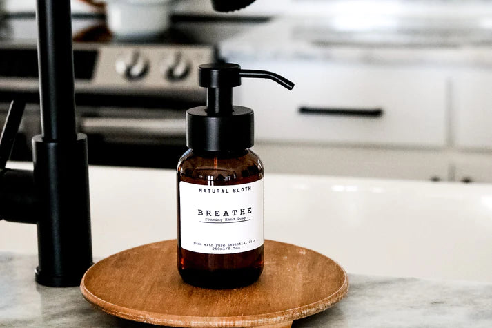 Minty, fresh, Natural Sloth Breathe Foaming Hand Soap