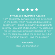 5 Star customer review of EVOLVh Better Roots Scalp + Hair Oil