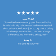 5 Star review of EVOLVh SmartCurl Shampoo & Conditioner Duo