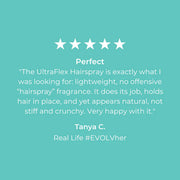 Evolvh UltraFlex Hairspray Customer Review