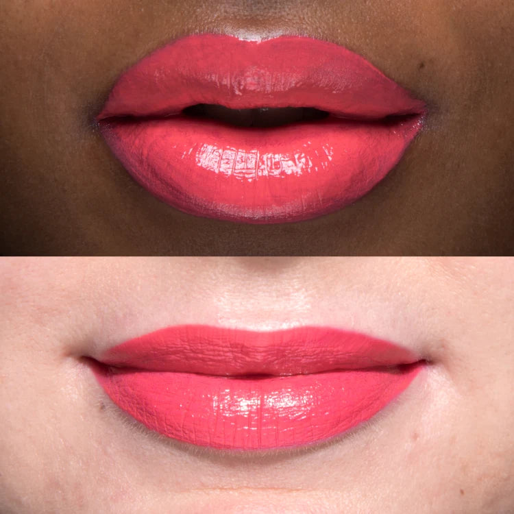 100% Pure Fruit Pigmented® Pomegranate Oil Anti-Aging Lipstick magnolia on Actual Lips