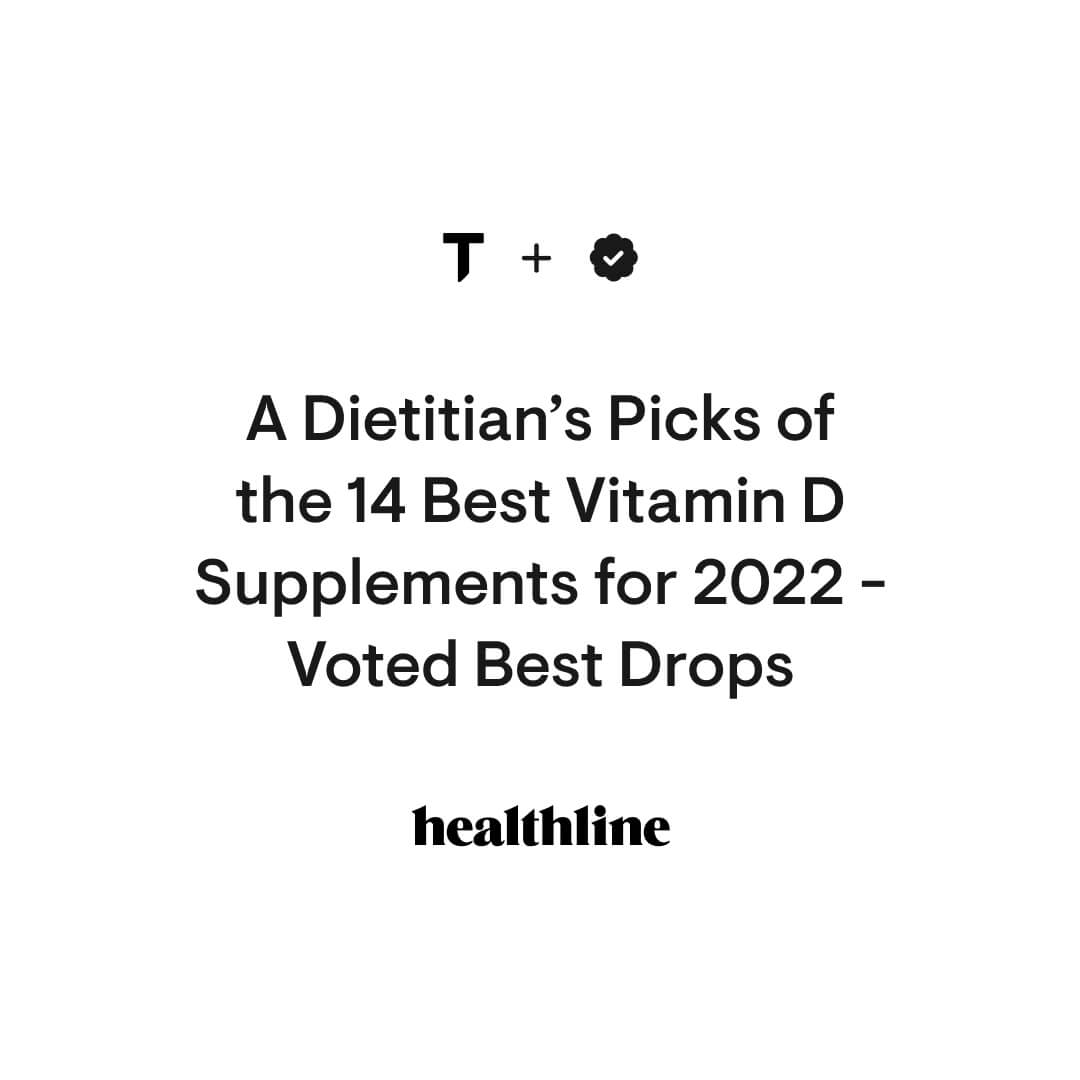 Thorne Vitamin D + K2 voted Best Drops in Dietitian's Best Vitamin D supplements in 2022
