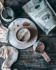 Experience a sense of calm and relaxation with each sip, as our Mushroom Mocha Milk may help relieve stress and tension.