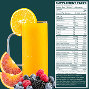 Optimize Minerals Blood Orange Supplement Facts