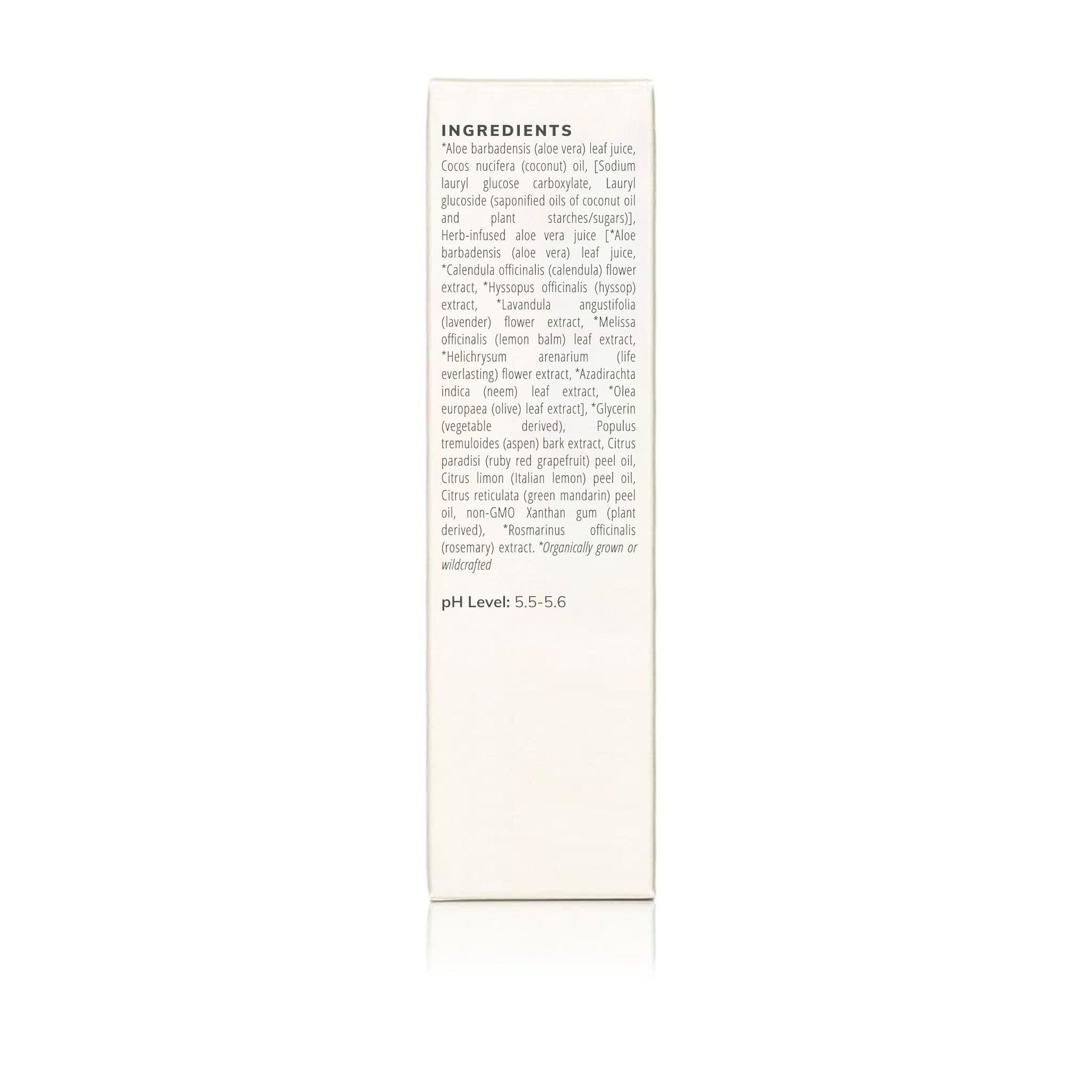 Annmarie Aloe Herb Cleanser ingredient list and product details