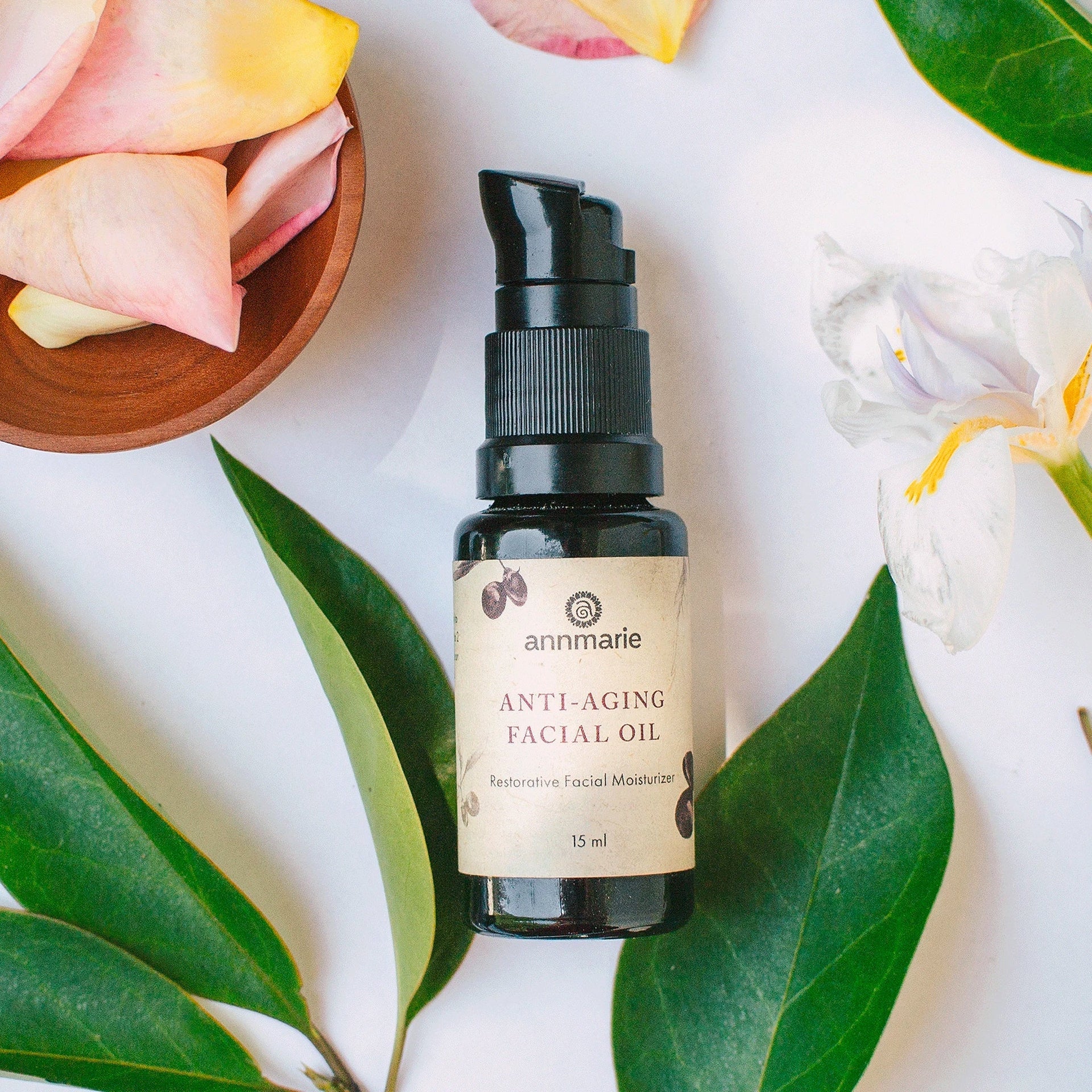 Annmarie Anti-Aging Facial Oil with botanical oils for dry and mature skin