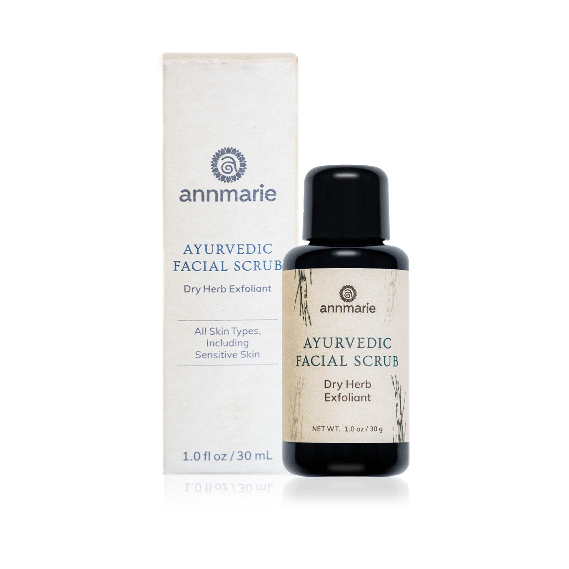 Annmarie Ayurvedic Facial Scrub with retail packaging