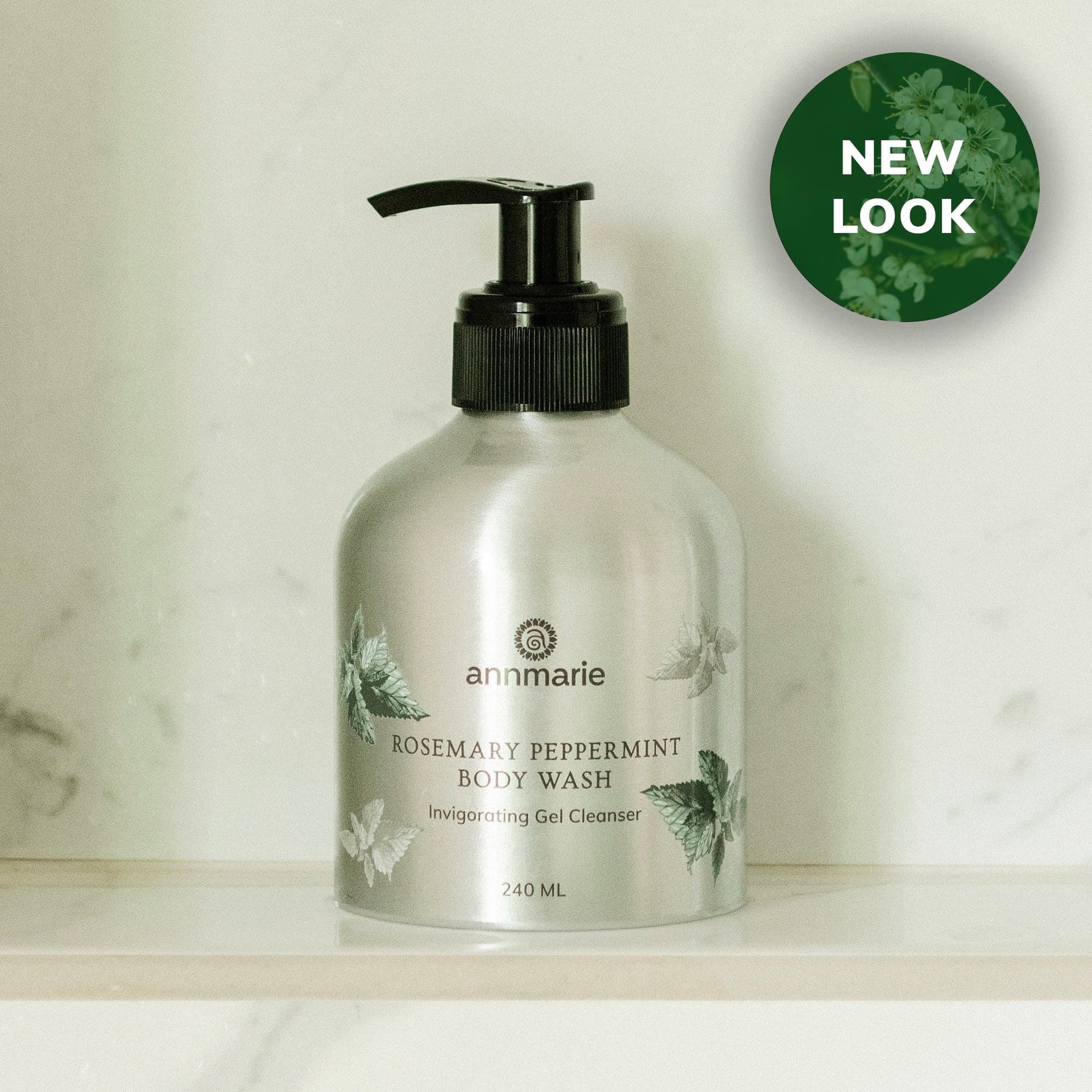 Annmarie Rosemary Peppermint Hand & Body Wash aloe vera-based botanical cleanser