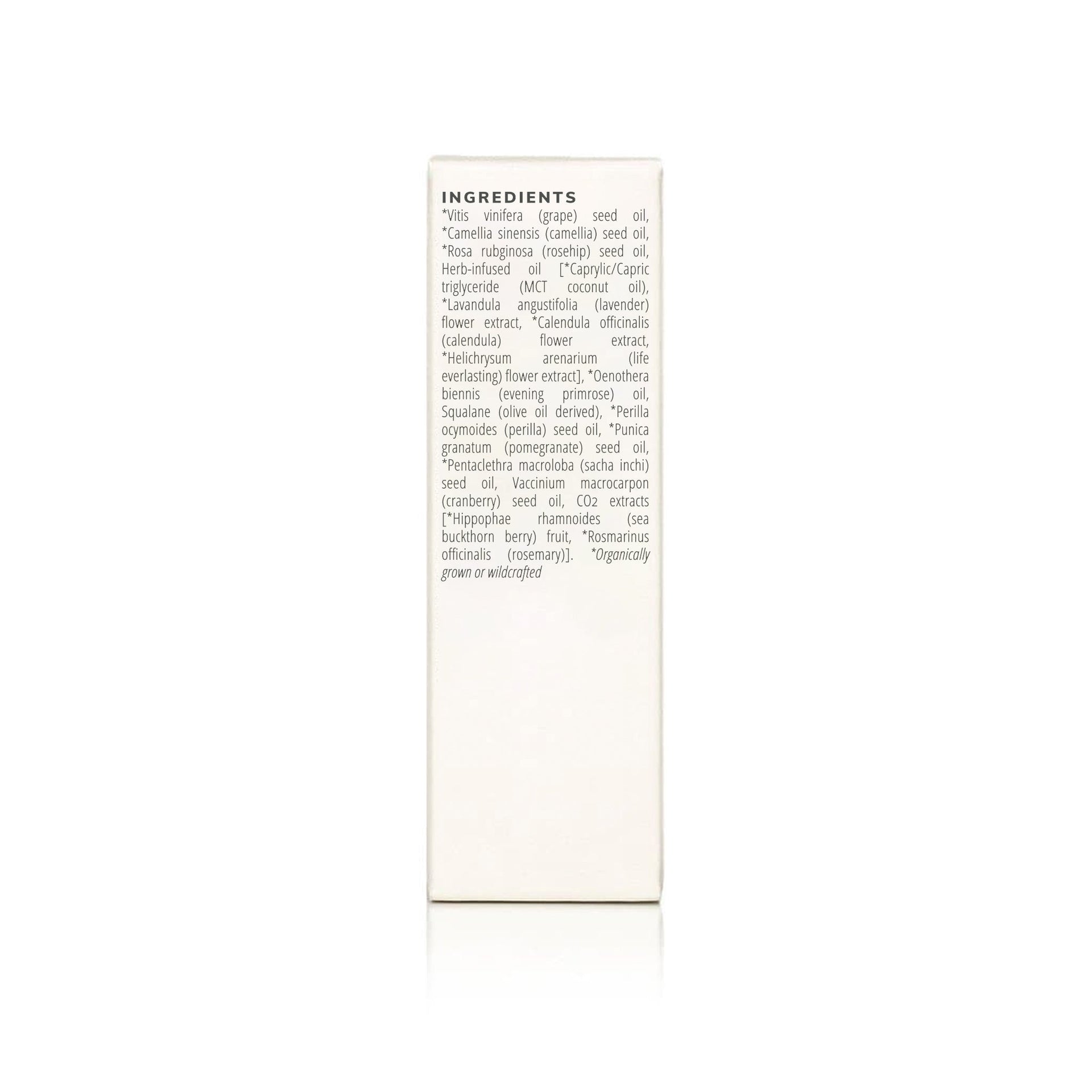 Annmarie Herbal Facial Oil for Sensitive Skin packaging with product details and ingredients