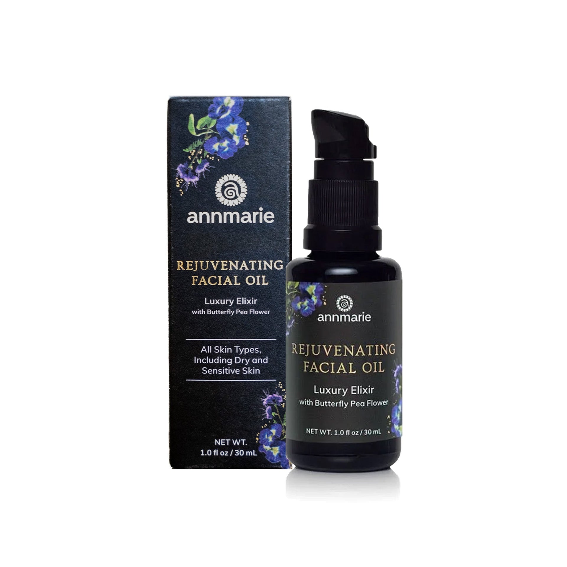 Annmarie Rejuvenating Facial Oil with retail packaging