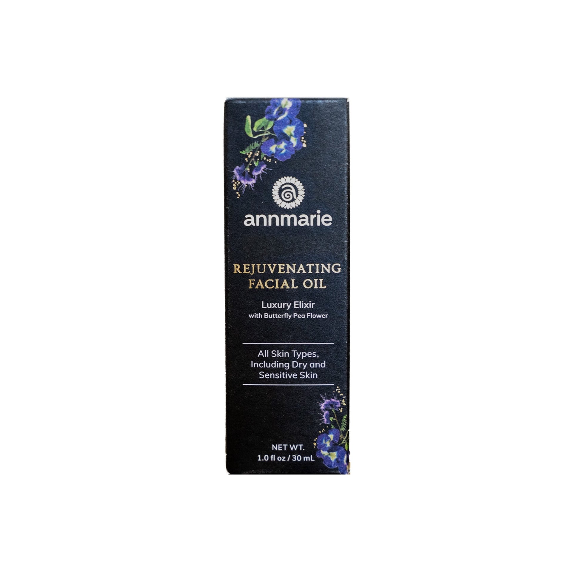 Annmarie Rejuvenating Facial Oil product packaging display