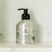 Annmarie Rosemary Peppermint Hand & Body Wash displayed in a natural bathroom setting
