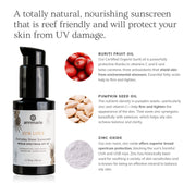 Annmarie Sun Love sunscreen featuring non-nano zinc oxide, buriti fruit oil, pumpkin seed oil, and hemp seed oil