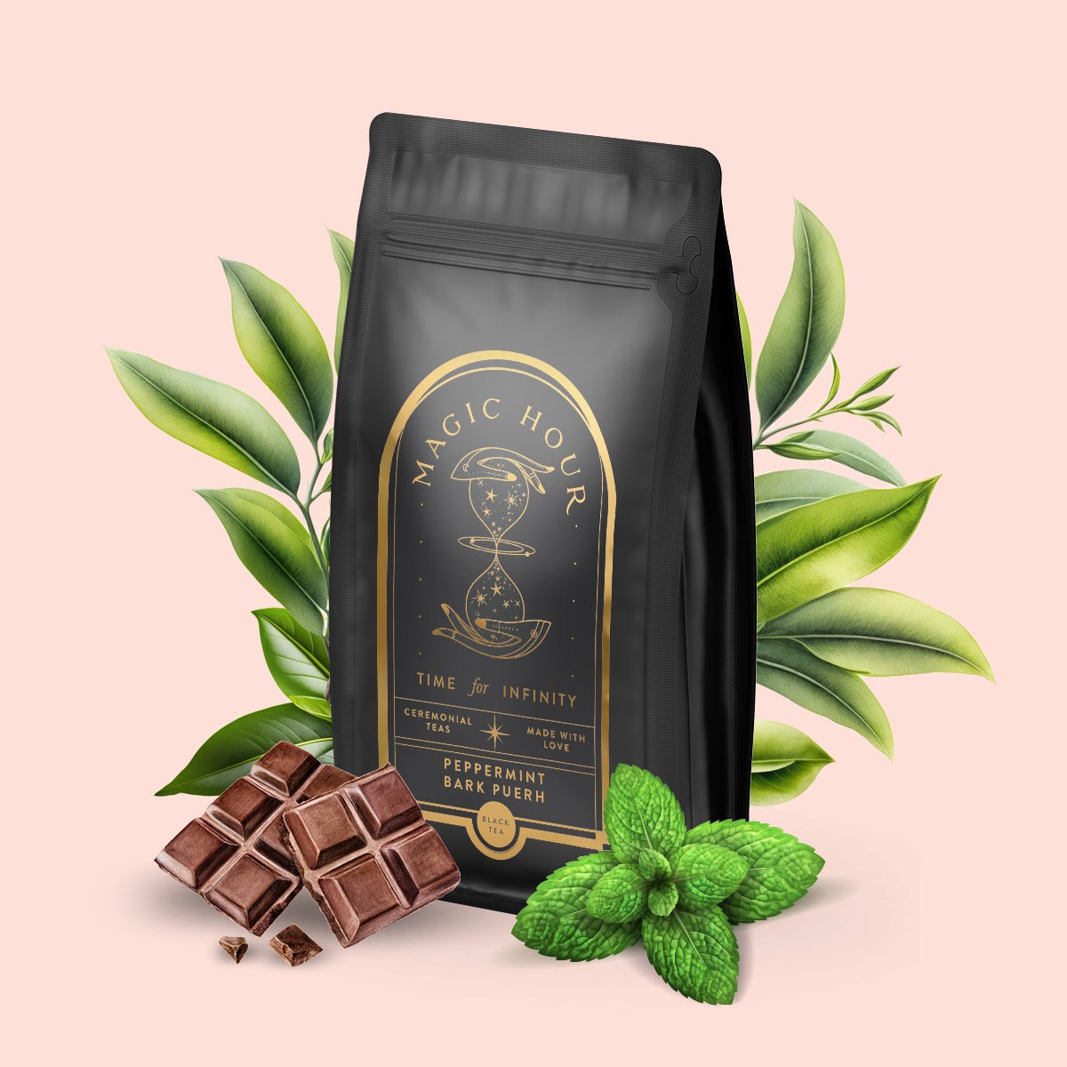 Magic Hour Peppermint Bark Puerh Luxe Pouch 