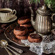 Magic Hour Peppermint Bark Puerh cookies and jar