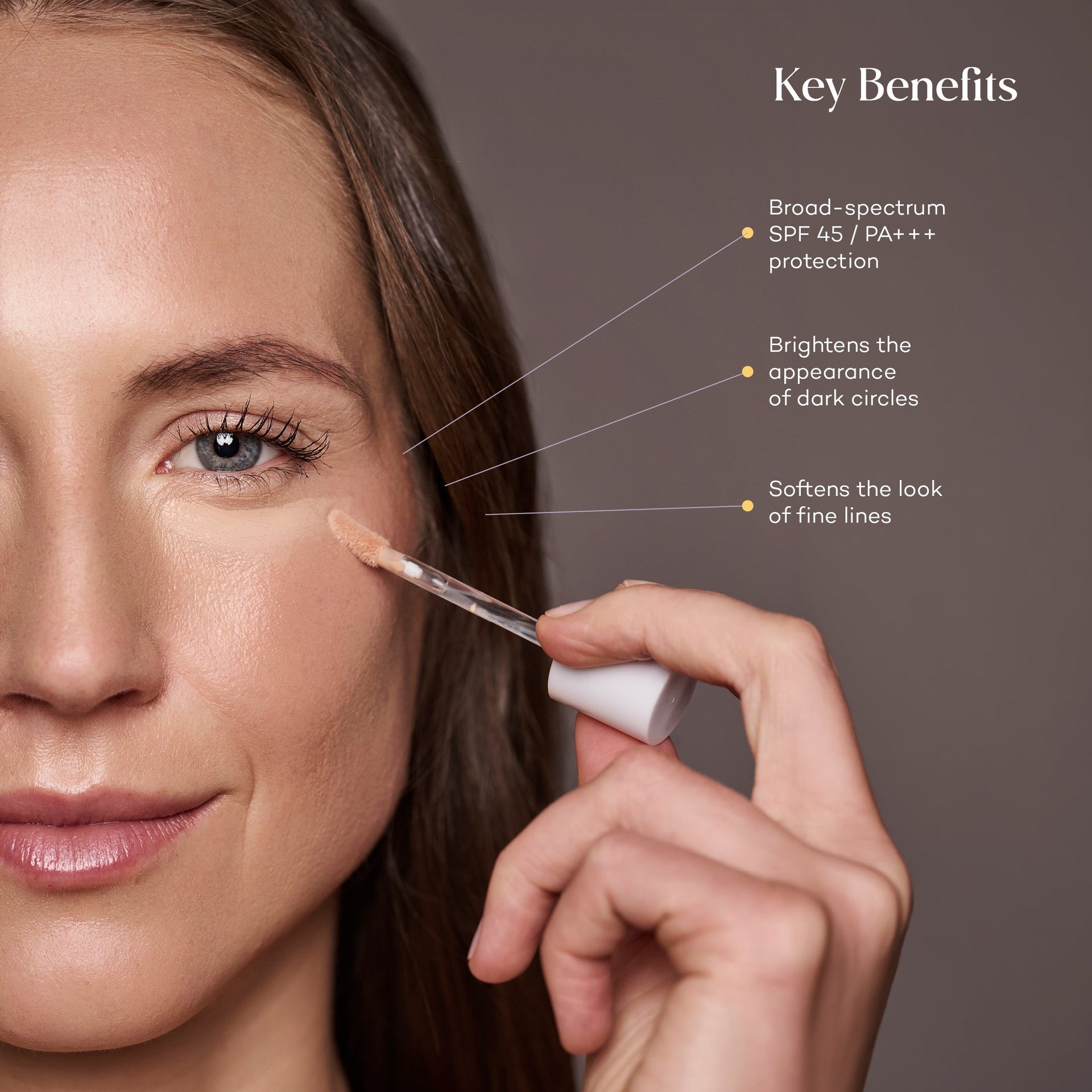 Key ingredients graphic for Mama Sol EYEBRELLA™ SPF 45