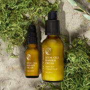 Code of Harmony Stem Cell Barrier Cream displayed on green grass