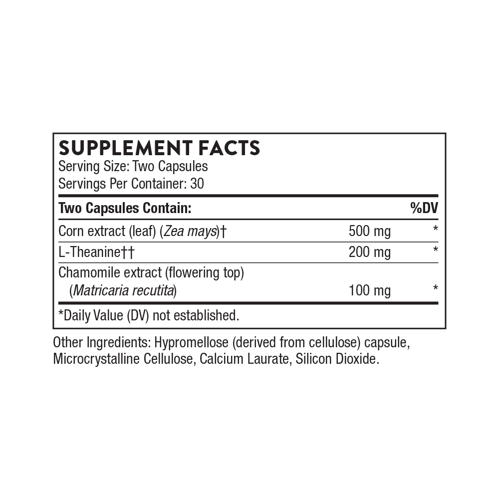 Thorne Deep Sleep Supplement Facts