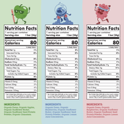 Nutrition Facts of Skout Organic Kids Fruit Bar Variety Pack