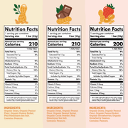 Nutrition Facts of Skout Organic Peanut Butter Protein Bar Bundle - 15 Pack