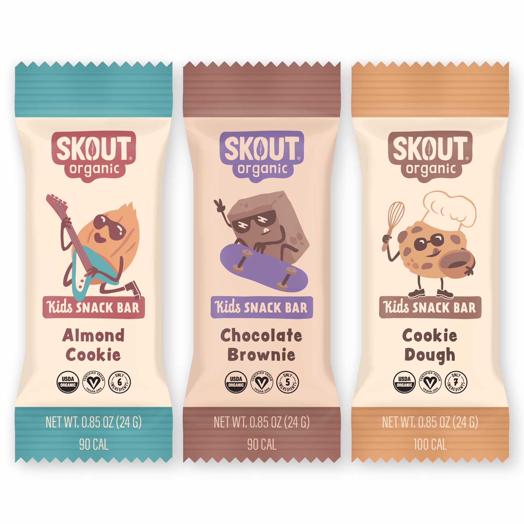 Different Flavor of Skout Organic Kids Bar Dessert Bundle