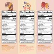 Nutrition Facts of Skout Organic Small Batch Kids Bar Variety Pack - 36 Pack