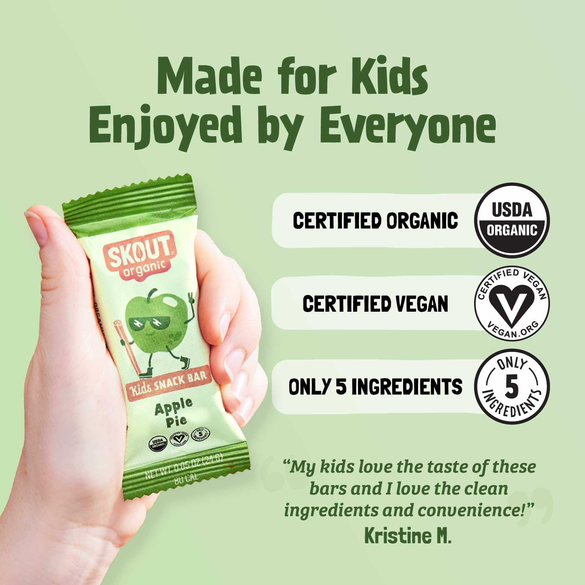 Skout Organic Small Batch Kids Fruit Bar Variety Pack