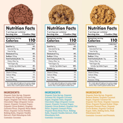 Nutrition Facts of Skout Organic Small Batch Soft Baked Cookie Variety Pack
