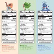 Nutrition Facts of Skout Organic Soft Baked Cookie and Kids Bar Bundle
