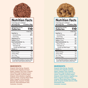 Nutrition Facts of Skout Organic Soft Baked Cookie Sample Pack