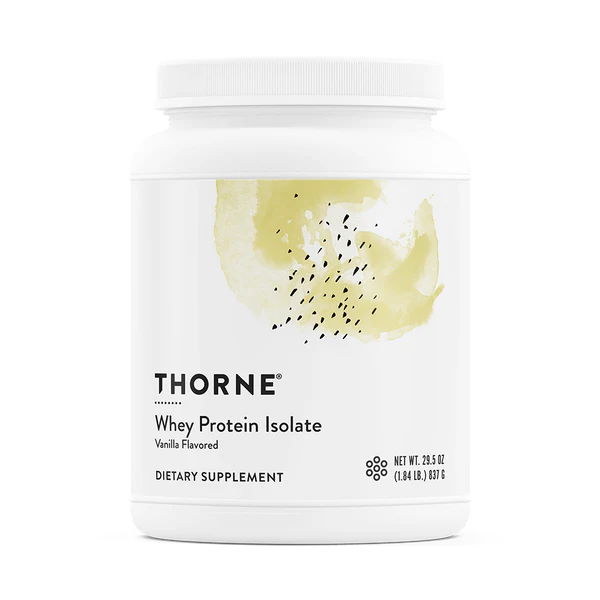 GLP-1 Essentials Duo - Thorne Whey Protein Isolate (Vanilla) - amplify satiety signals