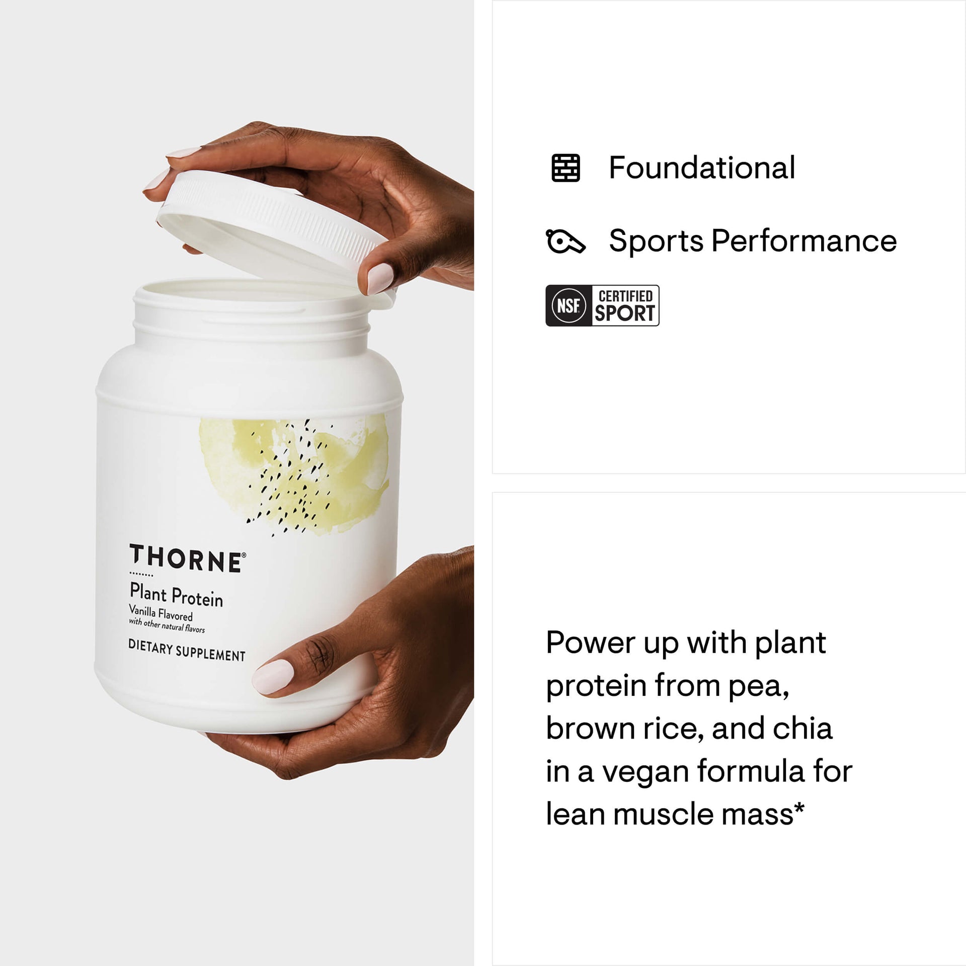 Sport Performance - Thorne Plant Protein - Vanilla