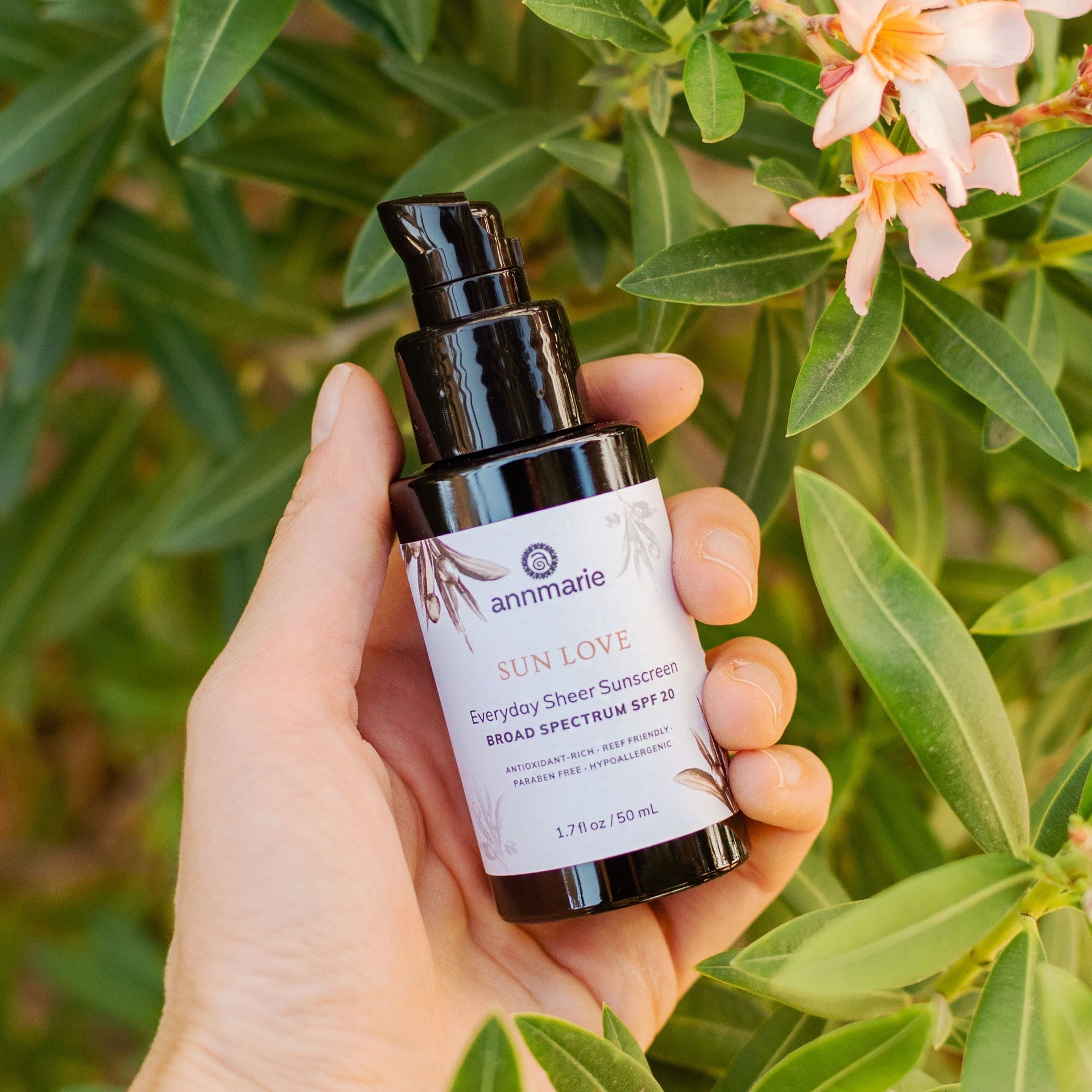 Annmarie Sun Love mineral sunscreen for daily hydration and sun protection