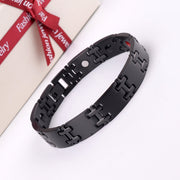 HealthyLine Stainless Steel Energy Bracelet 4-in-1. 2 Colors available. Model B005