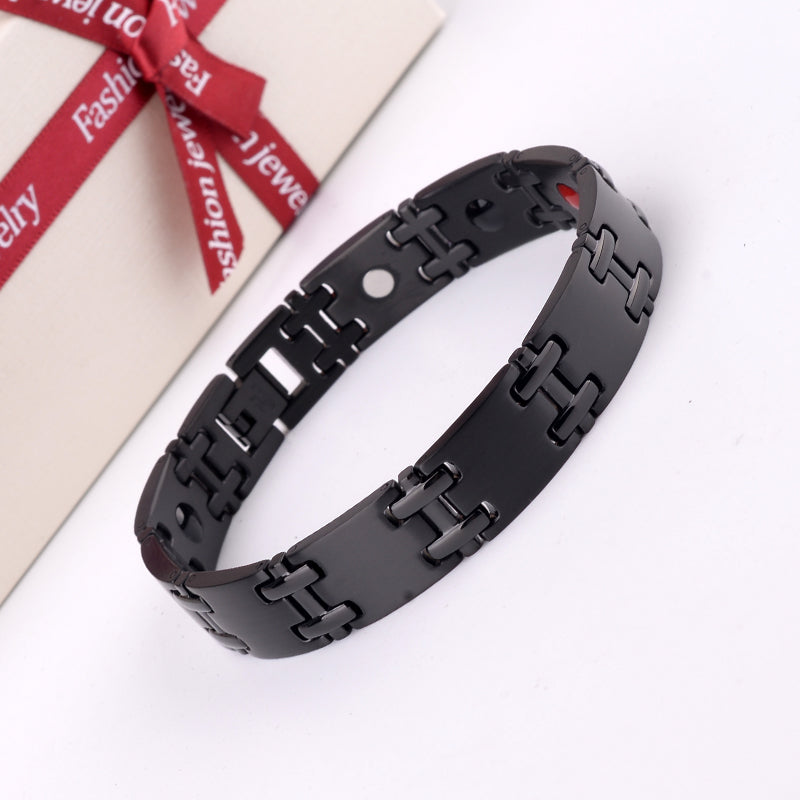 HealthyLine Stainless Steel Energy Bracelet 4-in-1. 2 Colors available. Model B005