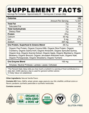 Unsweetened Supplement Facts