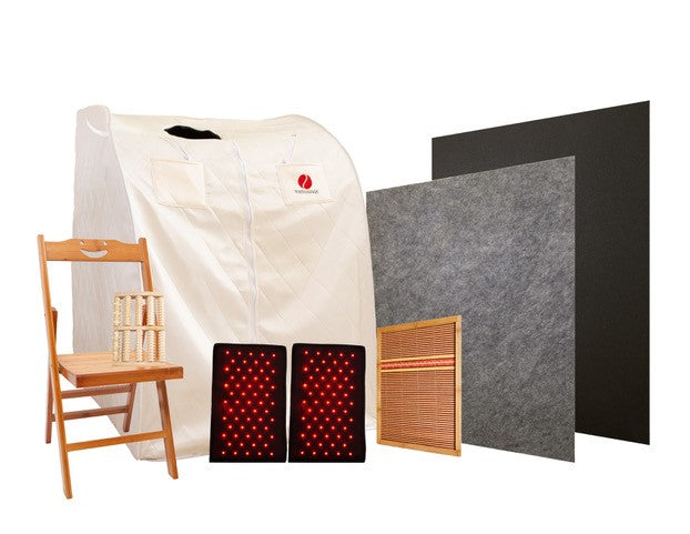therasage 360 plus white portable sauna components