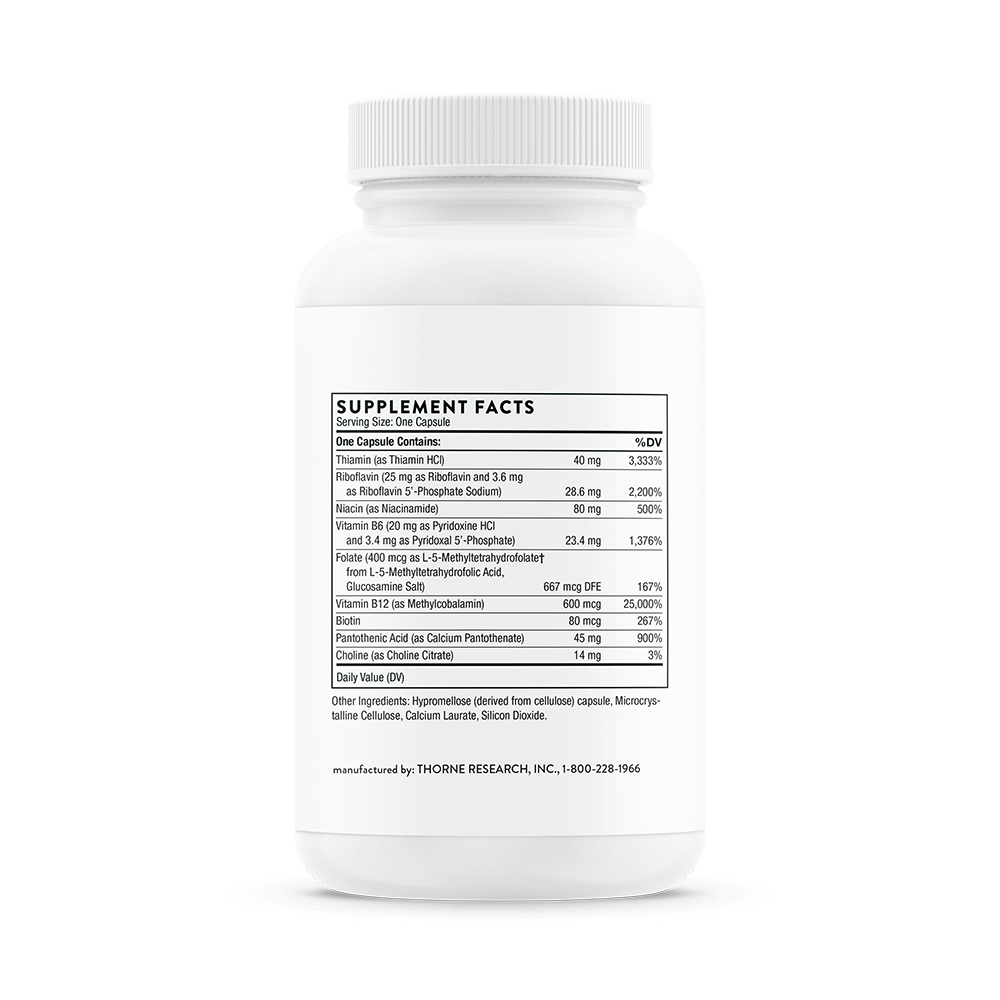 Thorne B-Complex #12 Supplement Facts