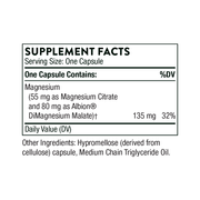 Thorne - Magnesium CitraMate Facts