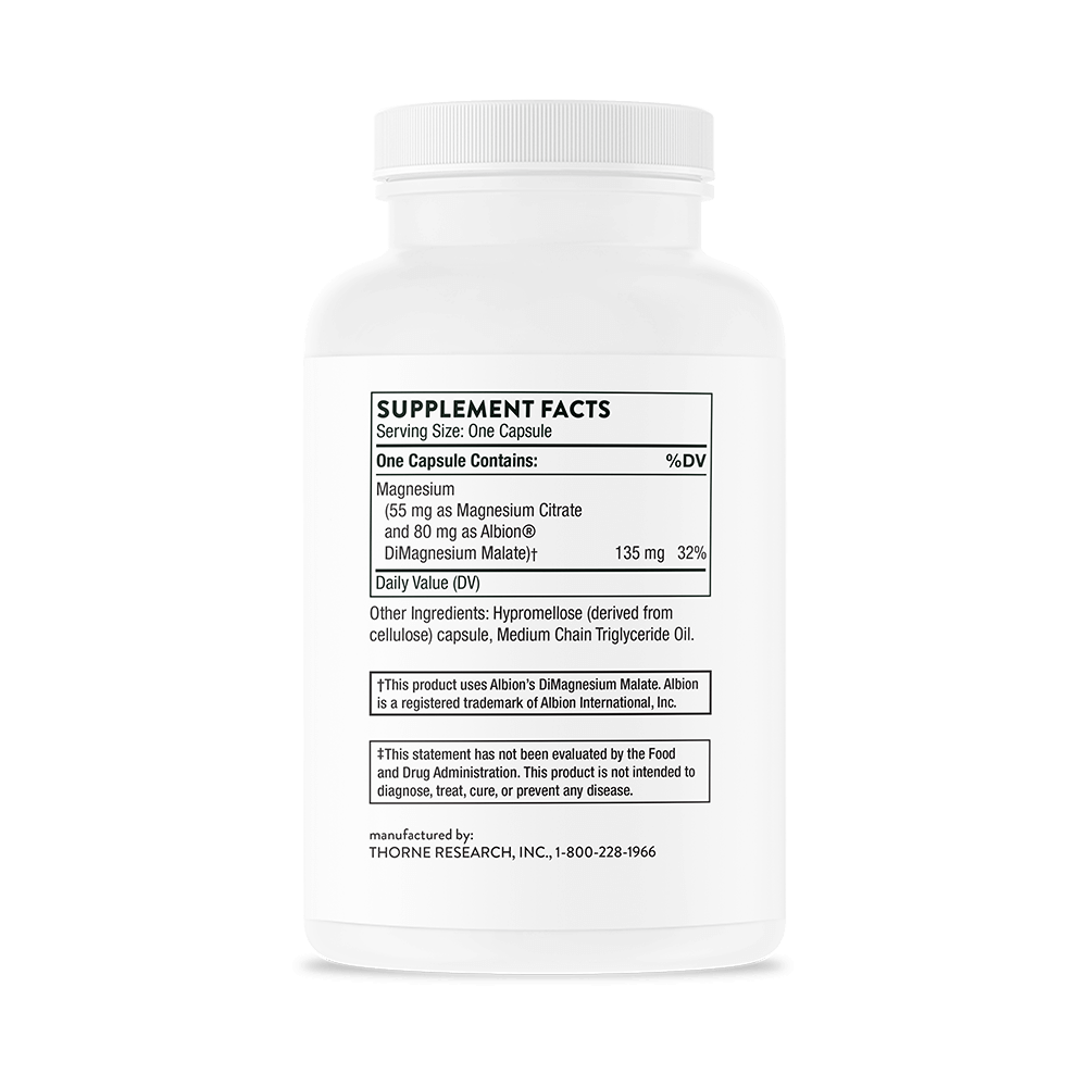Thorne - Magnesium CitraMate Facts